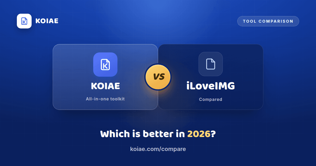 KOIAE vs iLoveIMG: Which Is Better for Images in 2026?